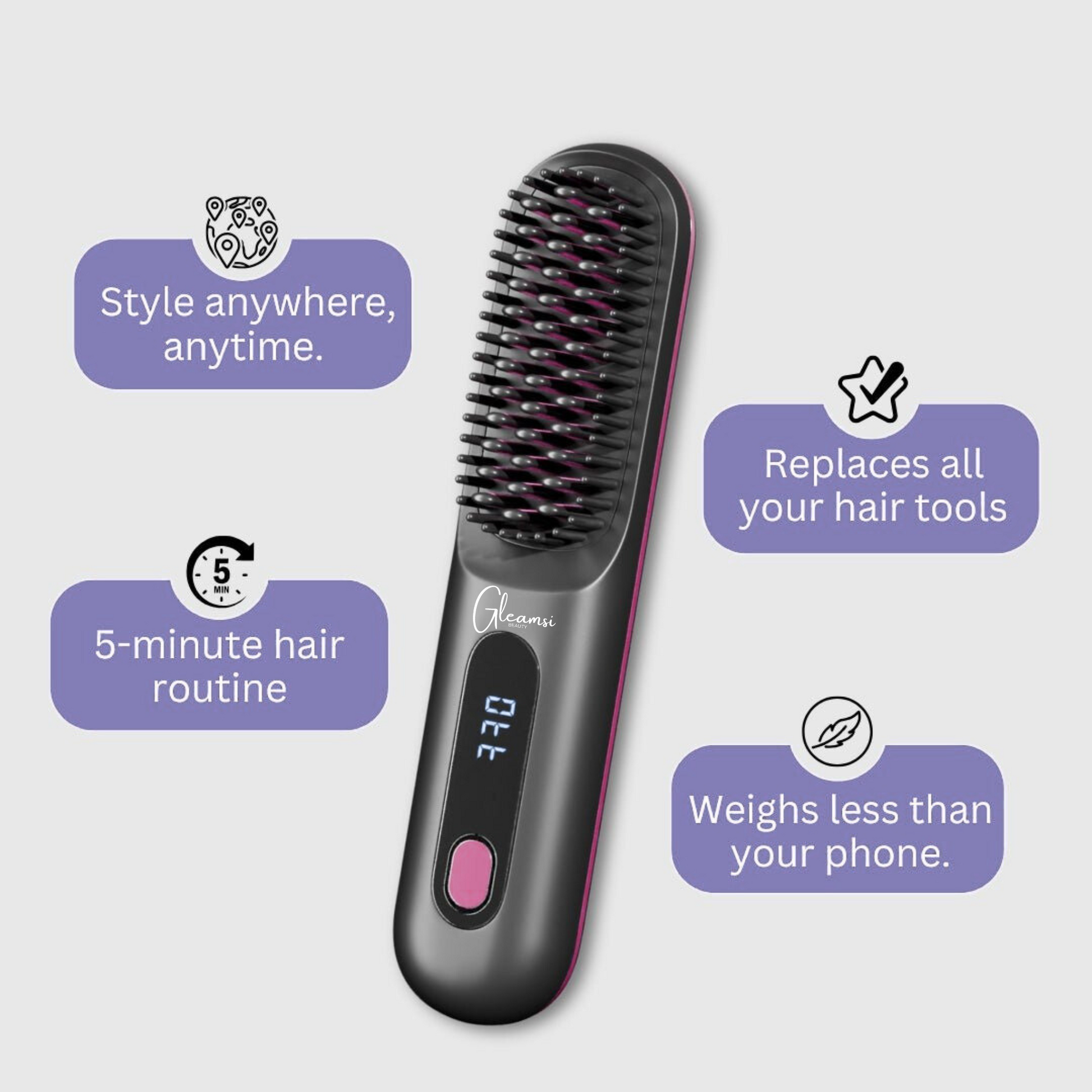 Gleamsi GoBrush Hair Styler