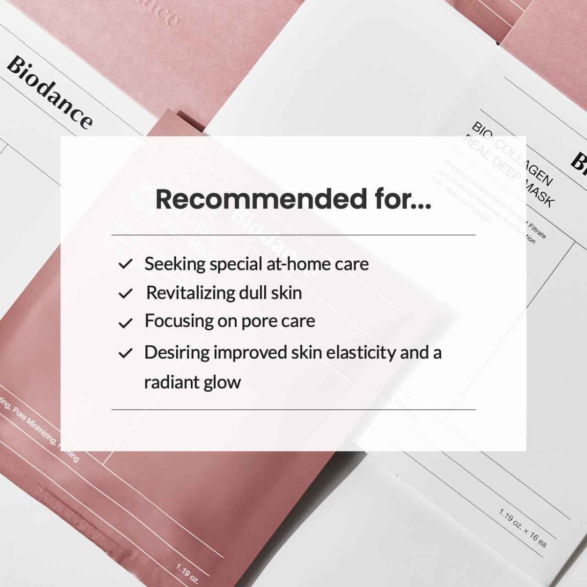 BioCollagen Hydration Mask for Deep Skin Moisture - Gleamsi