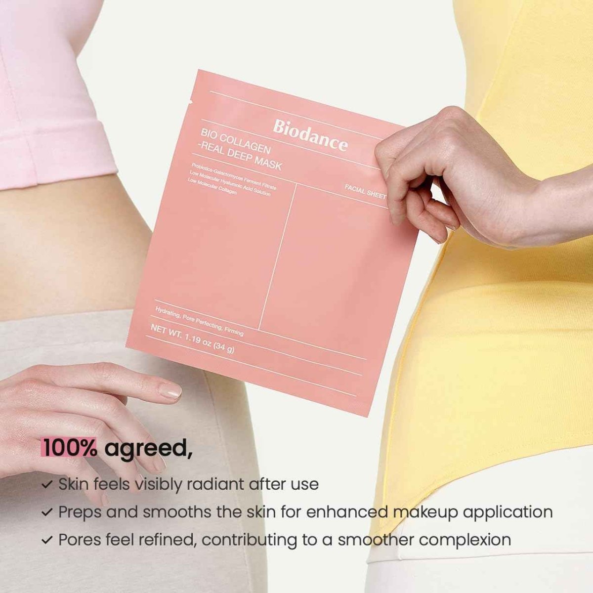 BioCollagen Hydration Mask for Deep Skin Moisture - Gleamsi
