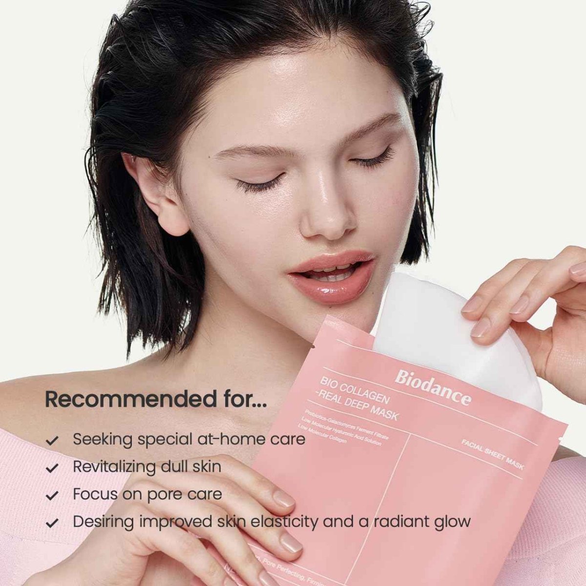 BioCollagen Hydration Mask for Deep Skin Moisture - Gleamsi