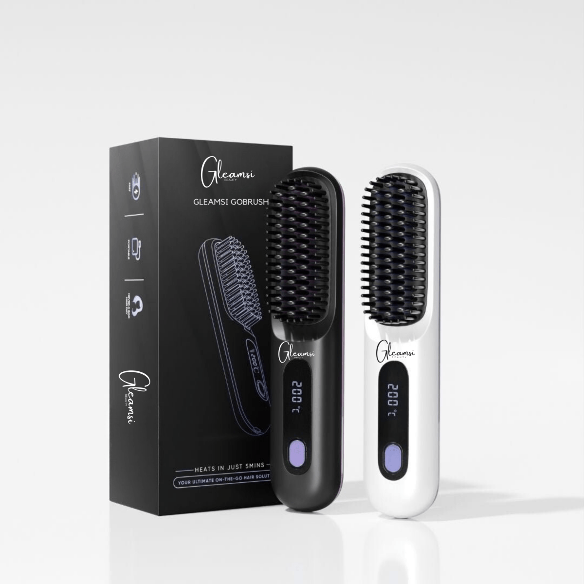 Gleamsi GoBrush Hair Styler Hair Routine - Gleamsi