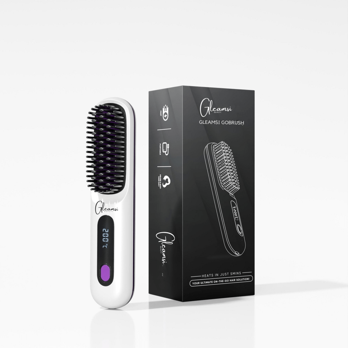 Gleamsi GoBrush Hair Styler Hair Routine - Gleamsi