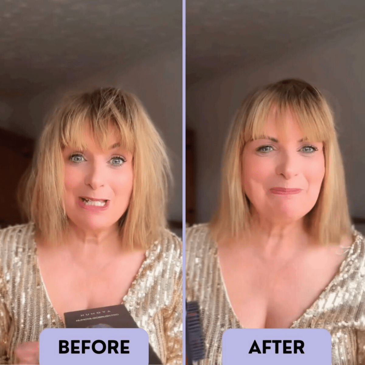 Gleamsi GoBrush Hair Styler Hair Routine - Gleamsi