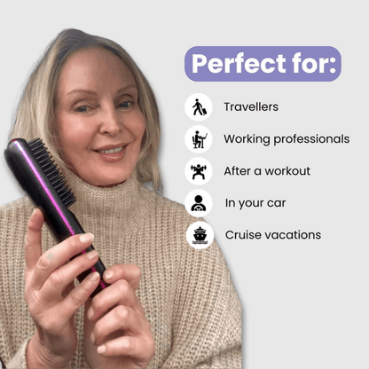 Gleamsi GoBrush Hair Styler Hair Routine - Gleamsi