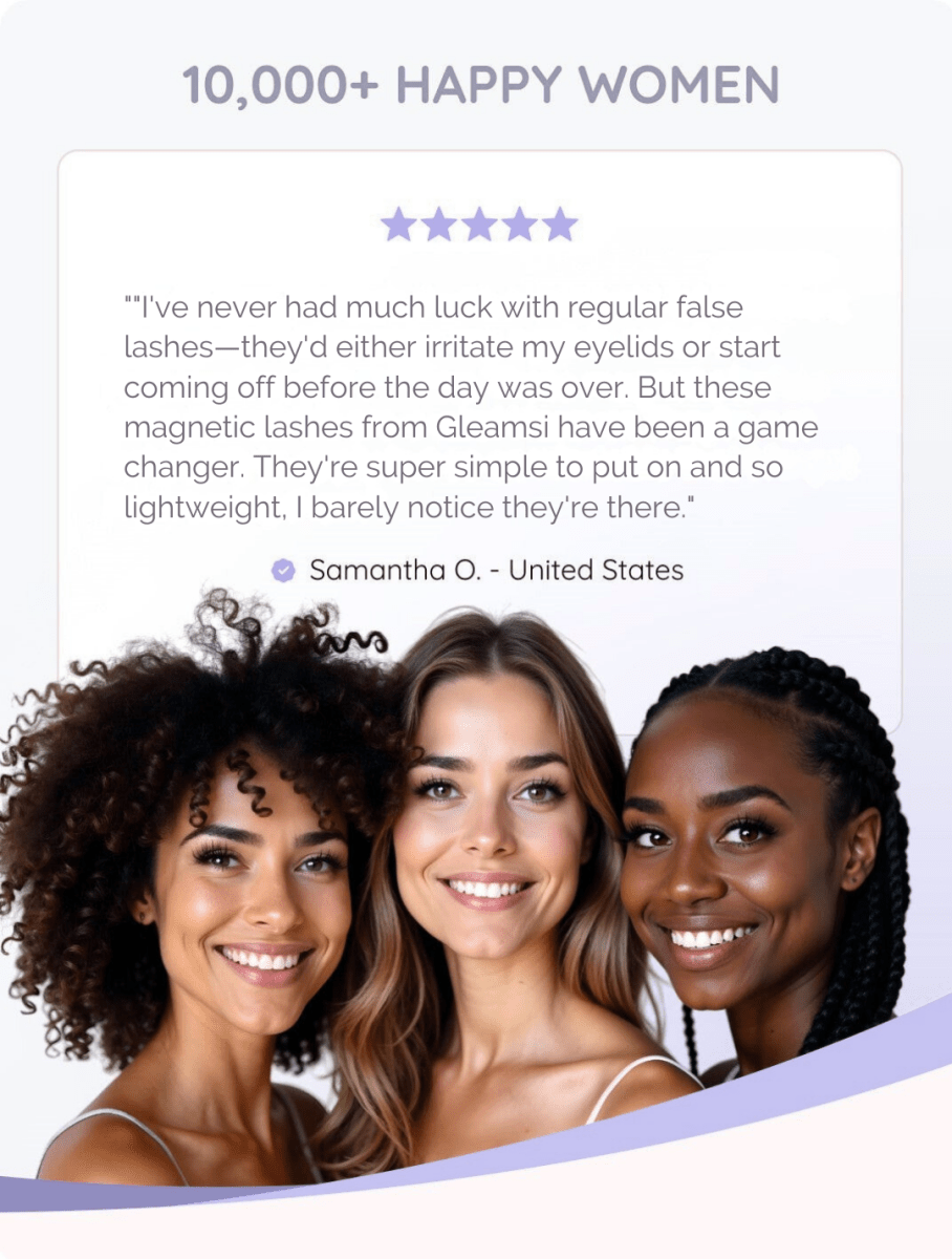 Gleamsi Magnetic Eyelashes Transform Your Look - Gleamsi